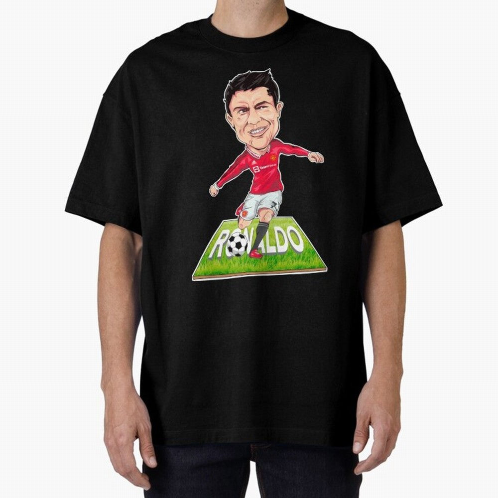 Cristiano Ronaldo Oversized T-Shirt Bring Match Day Fire to FIFA World Cup 2026 USA Canada Mexico for Fans of Mbappe and Brazil, Portugal and Argentina, Bringing Game Day Rituals, Football Legends, Country Pride and the Road to the Final; Perfect