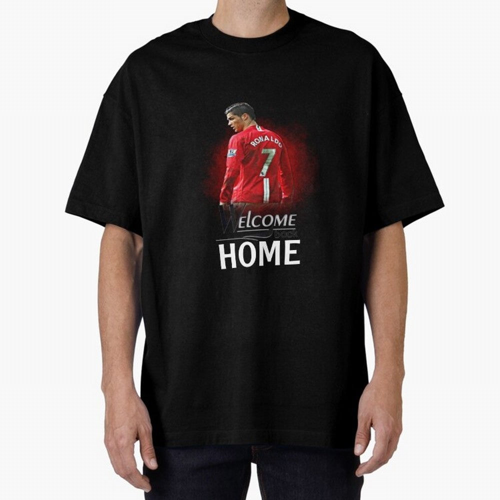 Cristiano Ronaldo welcome back - Manchester Oversized T-Shirt Honor the Beautiful Game during FIFA World Cup 2026 Group Stage Capturing Cristiano Ronaldo, Argentina and Brazil Energy, Soccer Culture, Superstar Moments, National Team Dreams and
