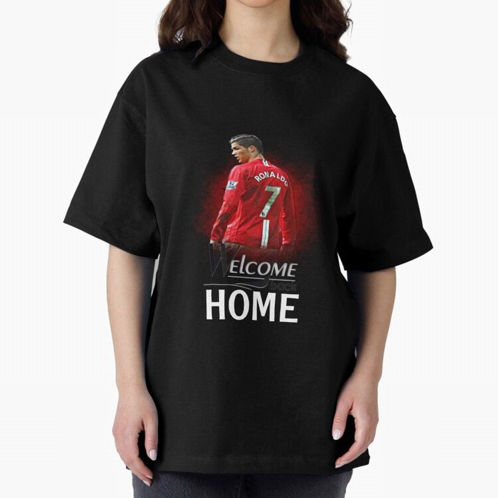 Cristiano Ronaldo welcome back - Manchester Oversized T-Shirt Honor the Beautiful Game during FIFA World Cup 2026 Group Stage Capturing Cristiano Ronaldo, Argentina and Brazil Energy, Soccer Culture, Superstar Moments, National Team Dreams and
