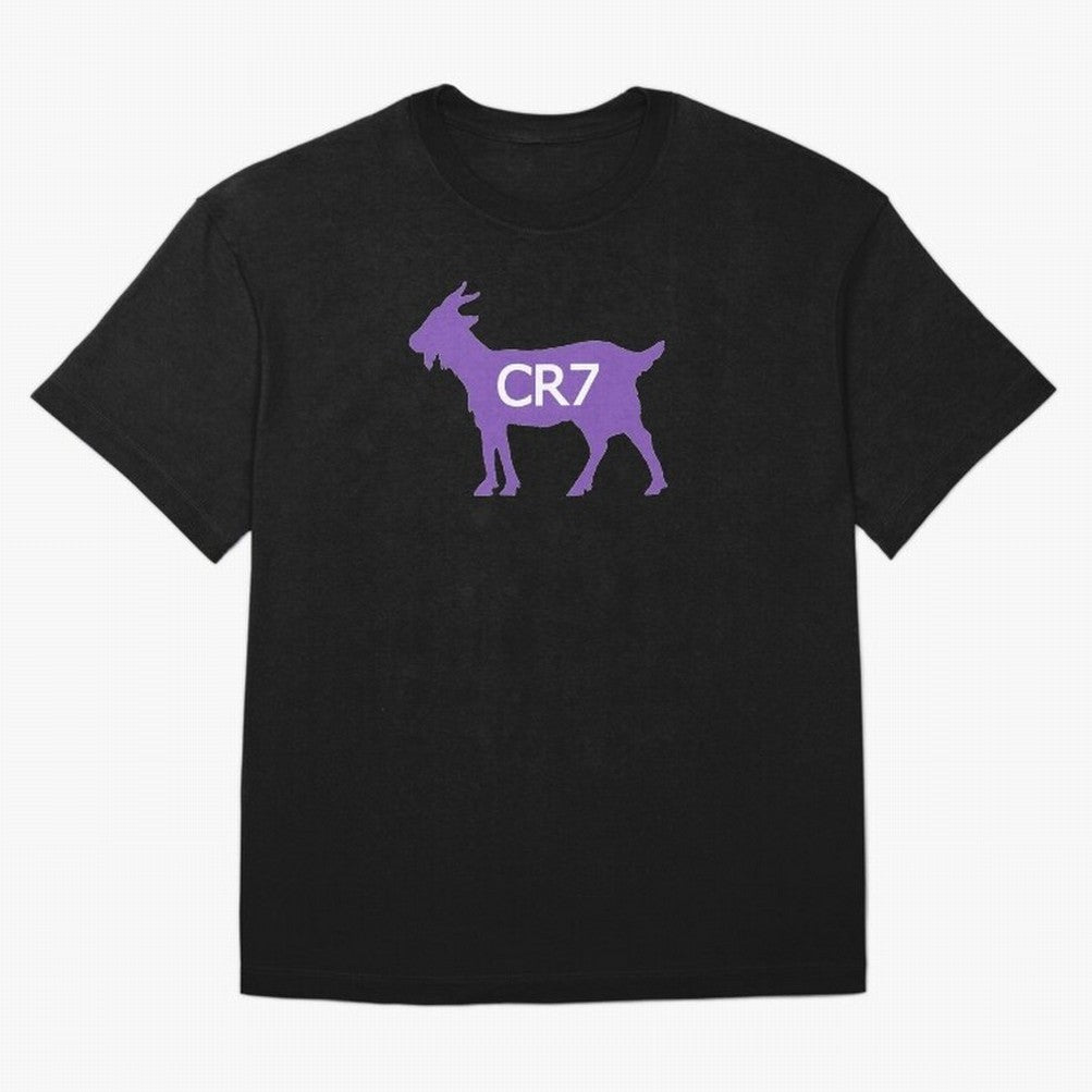 CR7 GOAT Purple Oversized T-Shirt Celebrate Supporters United by the FIFA World Cup 2026 USA Canada Mexico Journey through CR7 and Messi Highlights, Brazil Pride, Tournament Hype, Historic Matchups, Family Viewing Parties and Global Sports Pride;