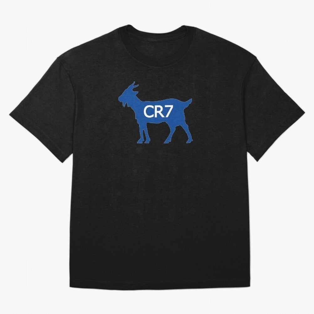 CR7 GOAT Blue Oversized T-Shirt Stand with FIFA World Cup 2026 USA Canada Mexico for Fans of Mbappe and Neymar and France, Bringing Fan Favorite Moments, National Team Passion, Big Match Drama and Soccer History; Perfect for Fans, Collectors,