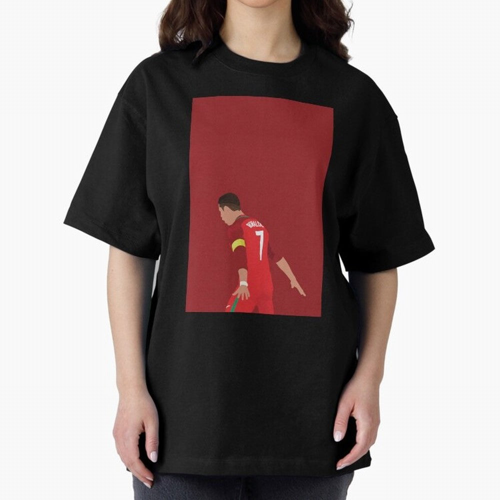 CR7 Oversized T-Shirt Back Your Heroes with Match Day Hype around FIFA World Cup 2026, Messi and Cristiano Ronaldo, England, France and Netherlands, Stadium Chants, National Pride, Trophy Dreams and Unforgettable Football Memories; Great for Watch