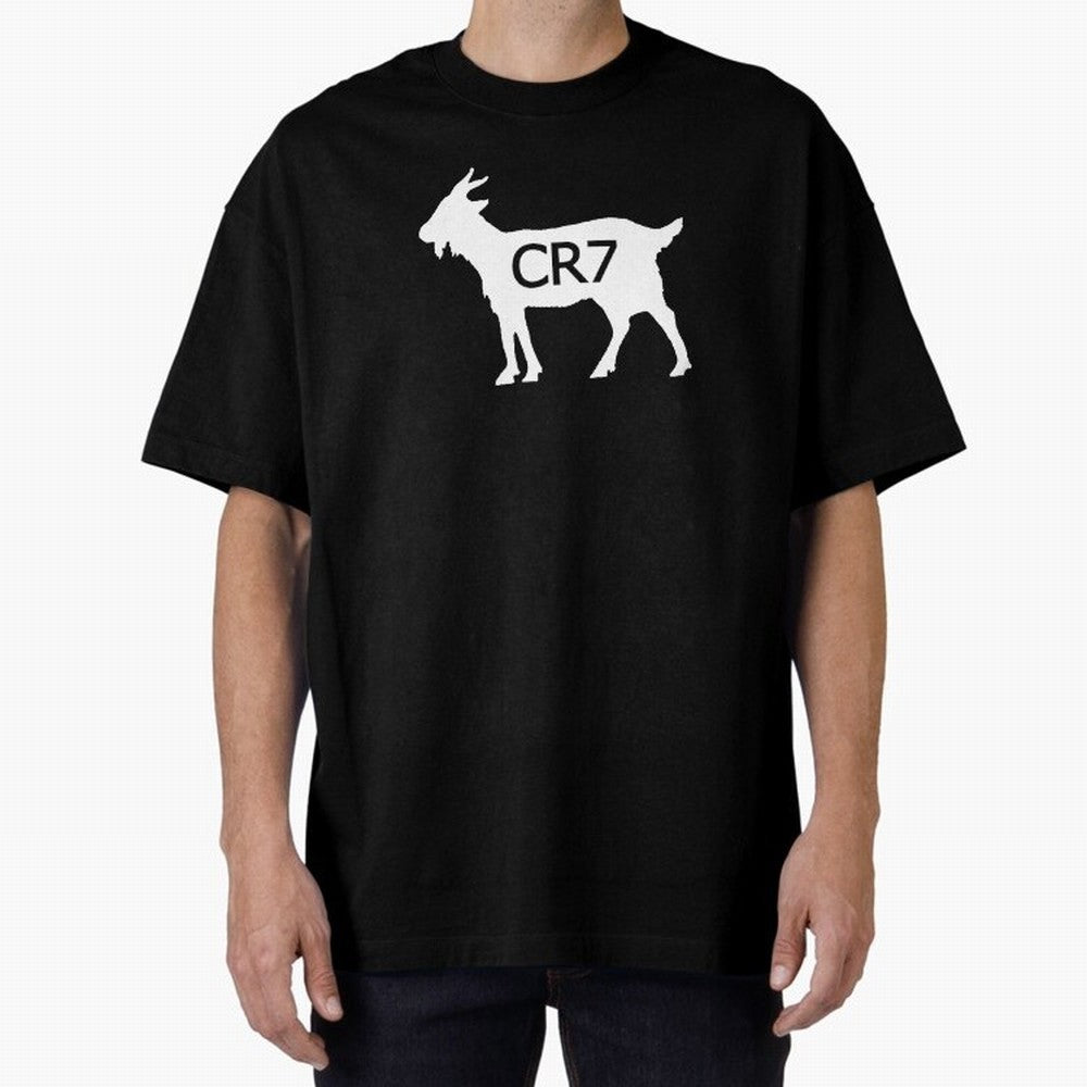 CR7 GOAT Oversized T-Shirt Honor the Beautiful Game during FIFA World Cup 2026 USA Canada Mexico for Fans of Messi, Neymar and Mbappe and Spain and Netherlands, Bringing Worldwide Fan Energy, Dramatic Goals, Stadium Lights and Championship