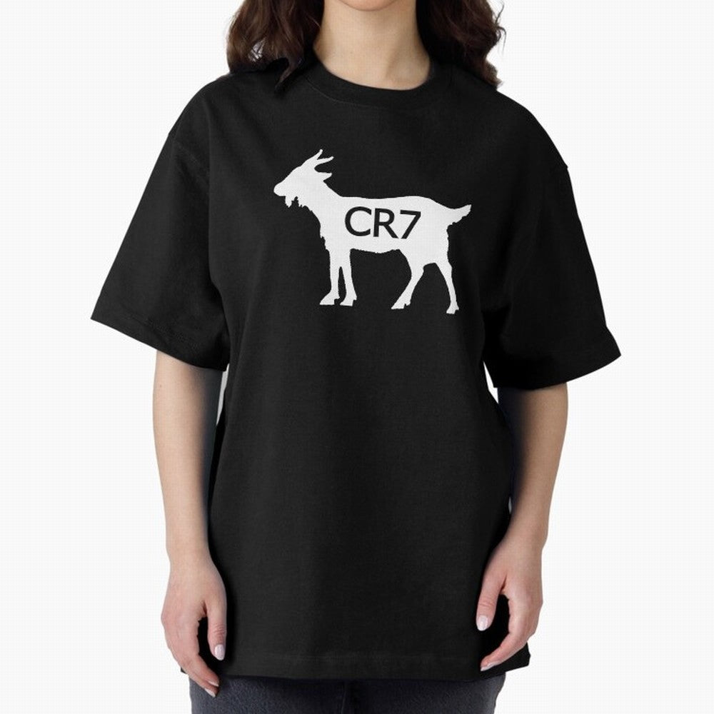 CR7 GOAT Oversized T-Shirt Honor the Beautiful Game during FIFA World Cup 2026 USA Canada Mexico for Fans of Messi, Neymar and Mbappe and Spain and Netherlands, Bringing Worldwide Fan Energy, Dramatic Goals, Stadium Lights and Championship