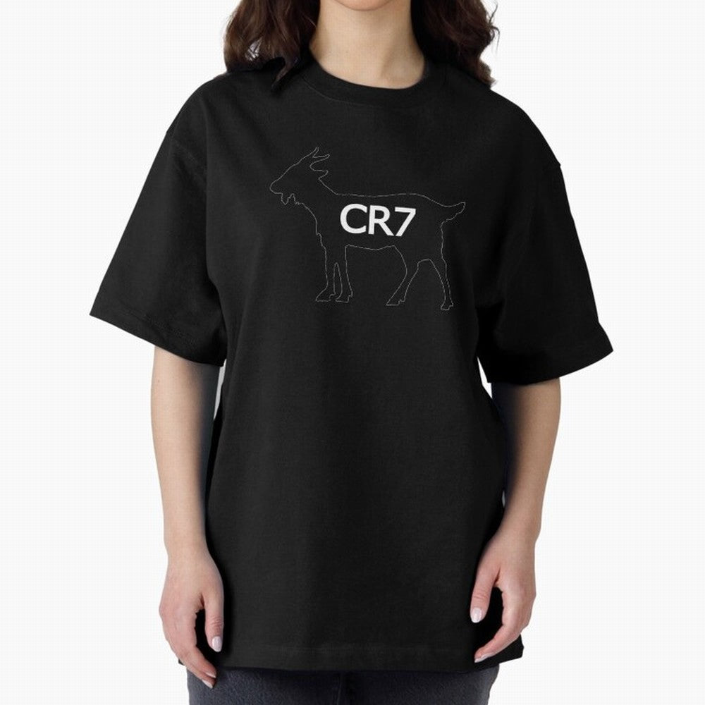 CR7 GOAT Alt Oversized T-Shirt Carry the Dream of Match Day Hype around FIFA World Cup 2026, CR7 and Messi, Argentina, France and Brazil, Tournament Hype, Historic Matchups, Family Viewing Parties and Global Sports Pride; Built for Supporters