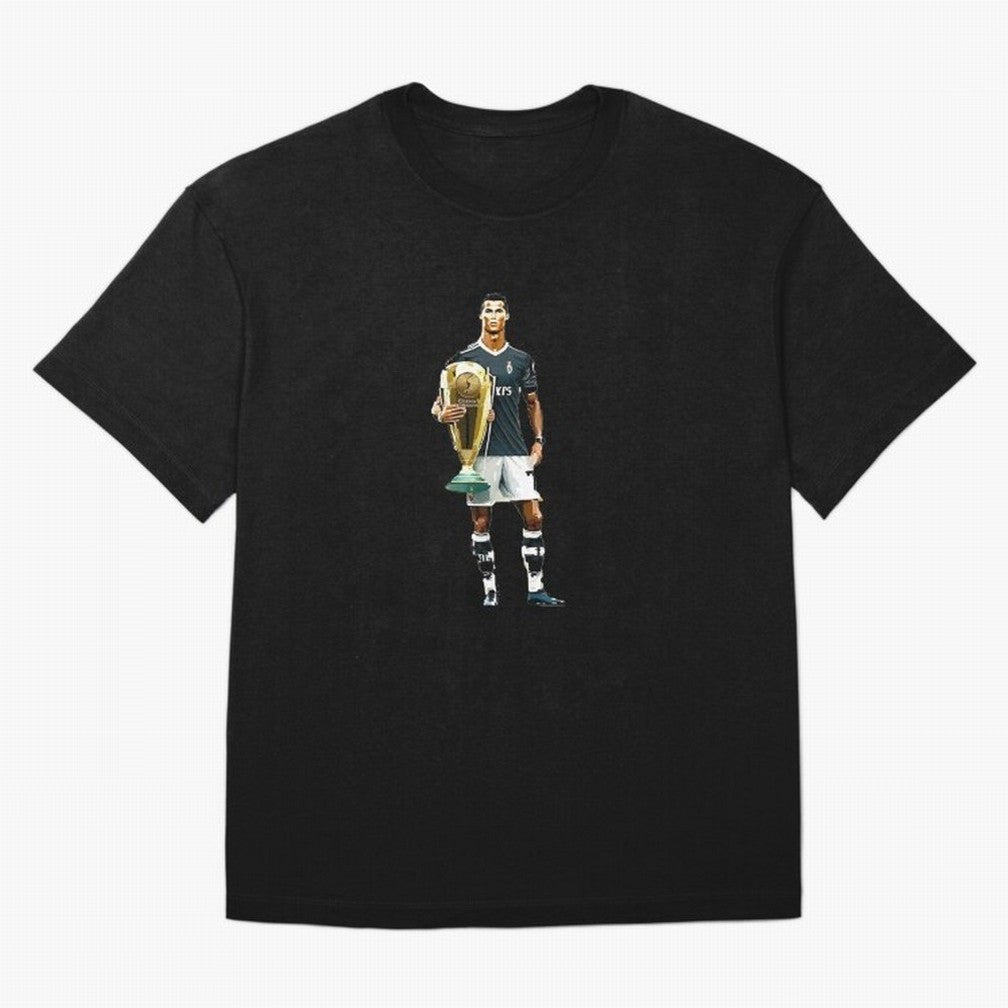 Cristiano Ronaldo CR7 Game Time Pixel Artwork Futbol Soccer Oversized T-Shirt Follow the Road to FIFA World Cup 2026 for Fans of Messi and Cristiano Ronaldo and France and Portugal, Bringing Football Passion, Legendary Performances, Festival Vibes