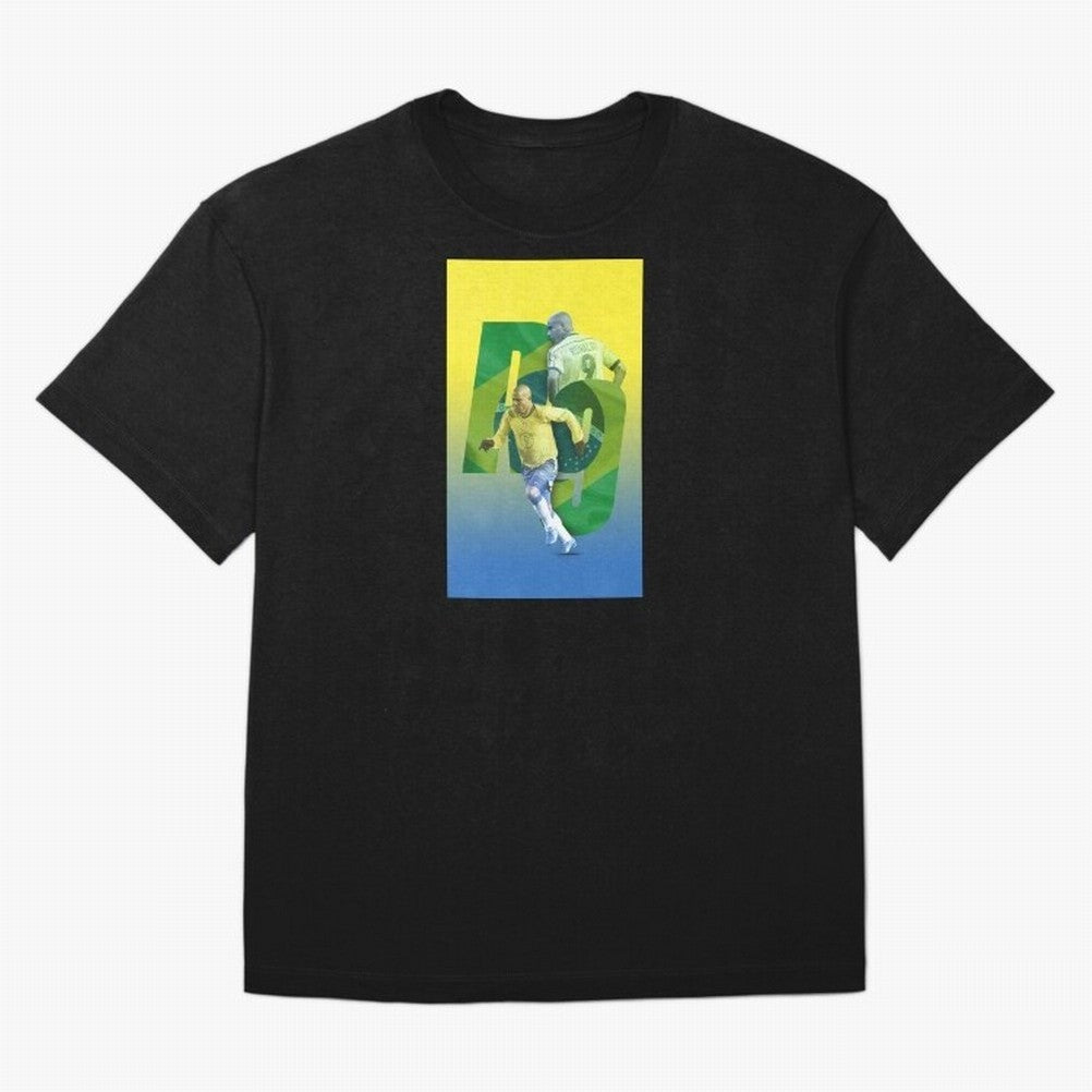 Ronaldo Luis Nazario de Lima Illustration Oversized T-Shirt Feel the Heartbeat of FIFA World Cup 2026 USA Canada Mexico for Fans of CR7 and Messi and Argentina, France and Brazil, Bringing Game Day Rituals, Football Legends, Country Pride and the