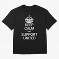 Keep Calm and Support United Oversized T-Shirt Celebrate the Road through FIFA World Cup 2026 for Fans of Messi, CR7 and Mbappe and Argentina, Bringing Supporter Pride, Iconic Celebrations, Legendary Names and Global Match Day Energy; Ideal for