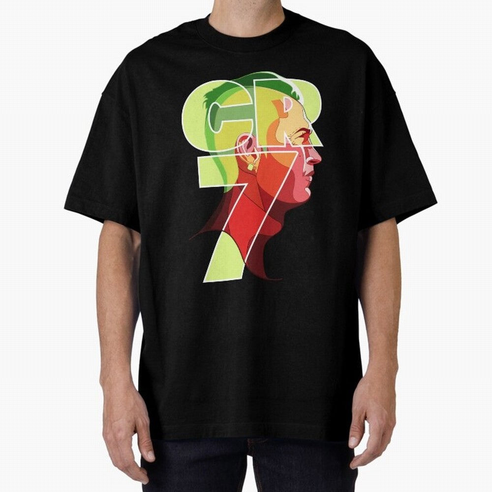 CR7 Football Legend ¨C Cristiano Ronaldo Inspired Design for True Fans Oversized T-Shirt Make Your Look Match Match Day Hype around FIFA World Cup 2026 USA Canada Mexico, Neymar, England and Germany, Stadium Memories, Football Loyalty,