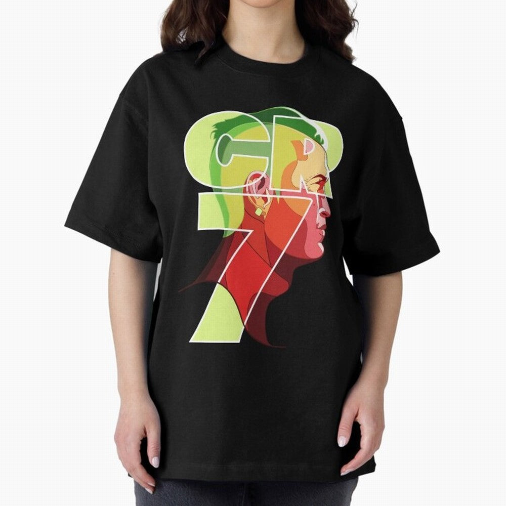 CR7 Football Legend ¨C Cristiano Ronaldo Inspired Design for True Fans Oversized T-Shirt Make Your Look Match Match Day Hype around FIFA World Cup 2026 USA Canada Mexico, Neymar, England and Germany, Stadium Memories, Football Loyalty,