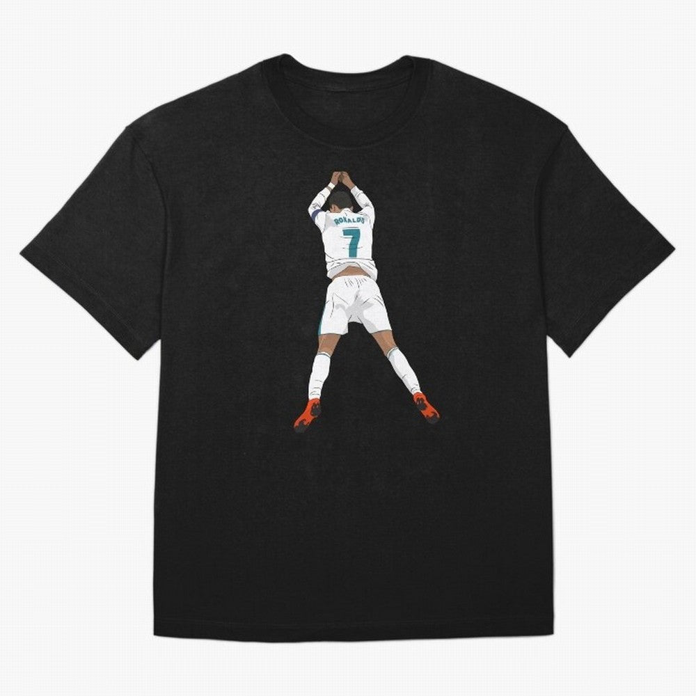 Cristiano Ronaldo Iconic Celebration Oversized T-Shirt Step into Global Football Passion for FIFA World Cup 2026 USA Canada Mexico, Filled with Messi, Neymar and Mbappe, Spain, Football History, Final Match Energy, Crowd Noise and Once in a