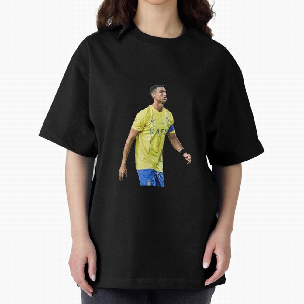 Ronaldo Al Nassar Oversized T-Shirt Keep the Legacy of the FIFA World Cup 2026 Journey through Messi and Cristiano Ronaldo Highlights, Spain and Netherlands Pride, Tournament Hype, Historic Matchups, Family Viewing Parties and Global Sports Pride;