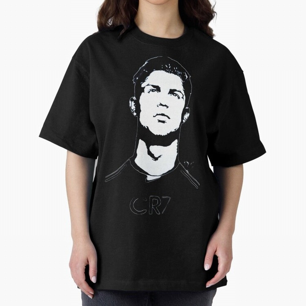 Cristiano Ronaldo Oversized T-Shirt Create FIFA World Cup 2026 Spirit, Featuring Spain, CR7 and Messi, Global Supporter Spirit, Legendary Goals, National Colors and Tournament Celebration; Perfect for People Who Love Argentina, Brazil, France,
