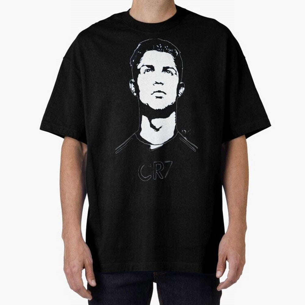 Cristiano Ronaldo Oversized T-Shirt Create FIFA World Cup 2026 Spirit, Featuring Spain, CR7 and Messi, Global Supporter Spirit, Legendary Goals, National Colors and Tournament Celebration; Perfect for People Who Love Argentina, Brazil, France,