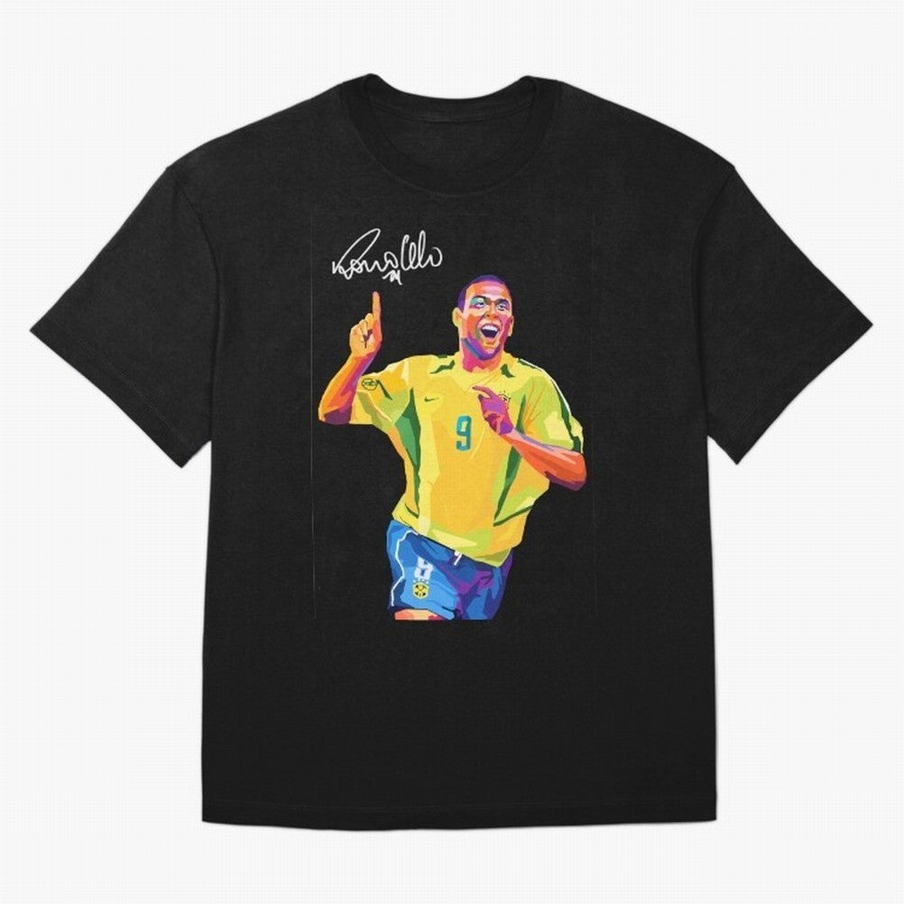 Ronaldo Nazario Pop Art Oversized T-Shirt Bring Retro Soccer Energy to Match Day Hype around FIFA World Cup 2026 USA Canada Mexico, CR7 and Messi, Portugal, Match Day Excitement, Supporter Culture, Golden Goals and Global Football Passion; Perfect