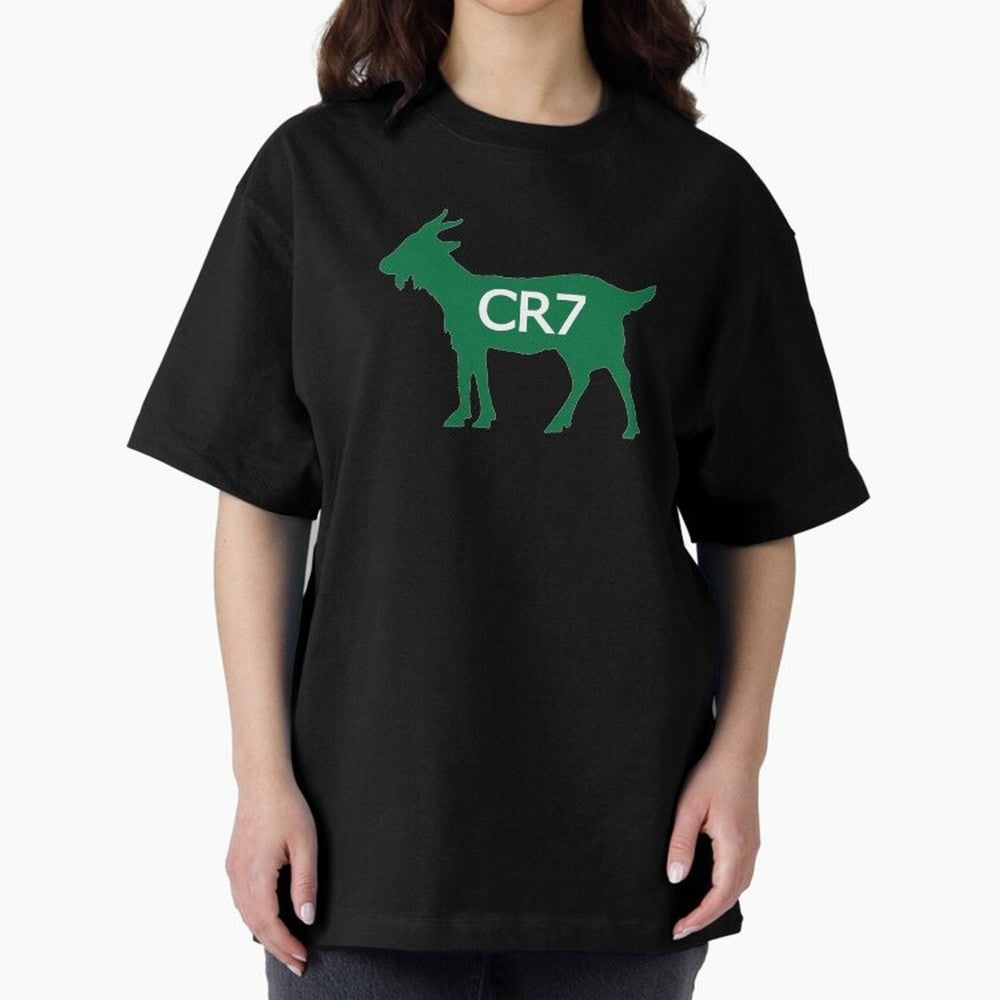 CR7 GOAT Saudi Arabia Oversized T-Shirt Bring Home FIFA World Cup 2026 Group Stage Spirit, with Portugal, Spain and Germany, Messi and Cristiano Ronaldo, Soccer Culture, Superstar Moments, National Team Dreams and Competitive Fire; Great for Watch
