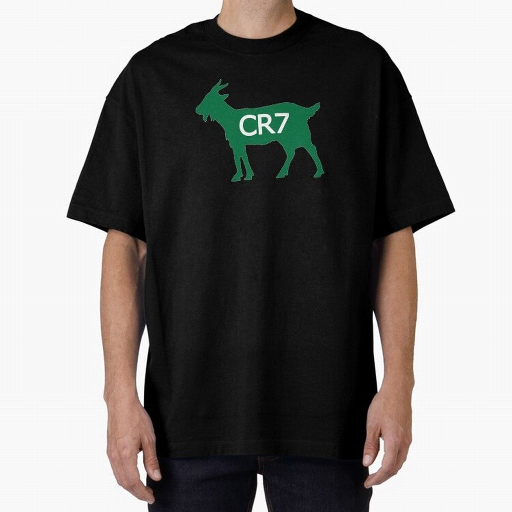 CR7 GOAT Saudi Arabia Oversized T-Shirt Bring Home FIFA World Cup 2026 Group Stage Spirit, with Portugal, Spain and Germany, Messi and Cristiano Ronaldo, Soccer Culture, Superstar Moments, National Team Dreams and Competitive Fire; Great for Watch