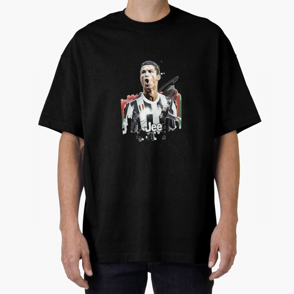 Ronaldo Oversized T-Shirt Cheer through Every Moment of Global Football Passion for FIFA World Cup 2026 Group Stage, Capturing Messi, England, France and Netherlands, Worldwide Fan Energy, Dramatic Goals, Stadium Lights and Championship