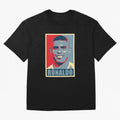 Ronaldo De Lima Hope Oversized T-Shirt Relive the Noise and Pride of FIFA World Cup 2026 USA Canada Mexico for Fans of Messi, CR7 and Mbappe and Argentina and Brazil, Bringing Football Festival Excitement, Trophy Ambitions, Country Rivalries and