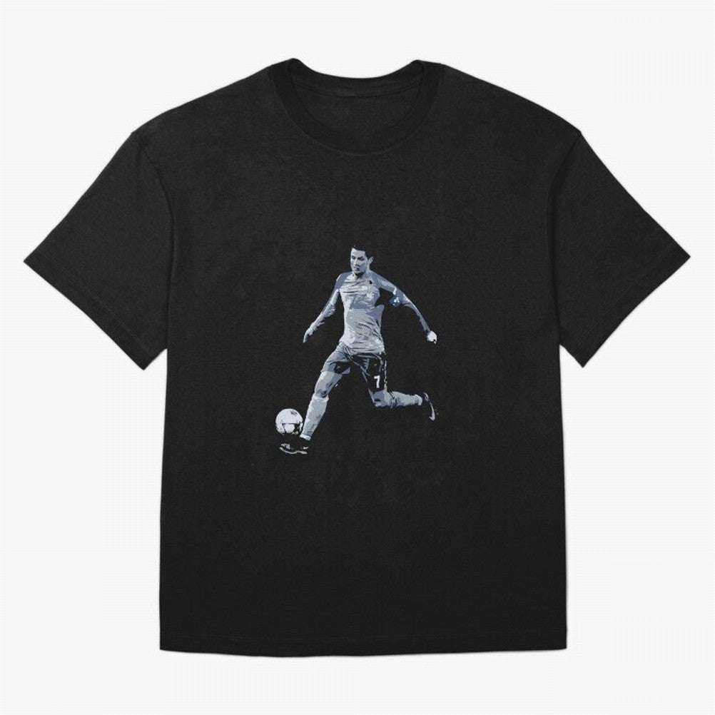 Soccer Football Art, Cristiano Ronaldo Oversized T-Shirt Celebrate Every Goal in FIFA World Cup 2026 for Fans of Neymar, Haaland and Cristiano Ronaldo and Argentina and Brazil, Bringing Champion Mindset, Group Stage Buzz, Knockout Tension and