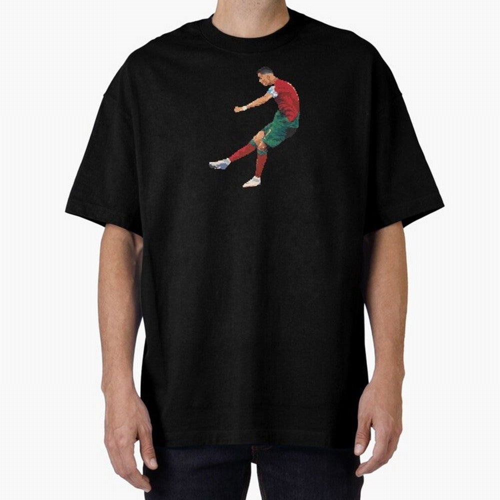 Cristiano Ronaldo Oversized T-Shirt Show Up for the Glory of FIFA World Cup 2026 Group Stage Spirit, Made for France and Portugal, Messi, Neymar and Mbappe, Championship Spirit, Famous Goals, Roaring Crowds and International Football Unity; Perfect