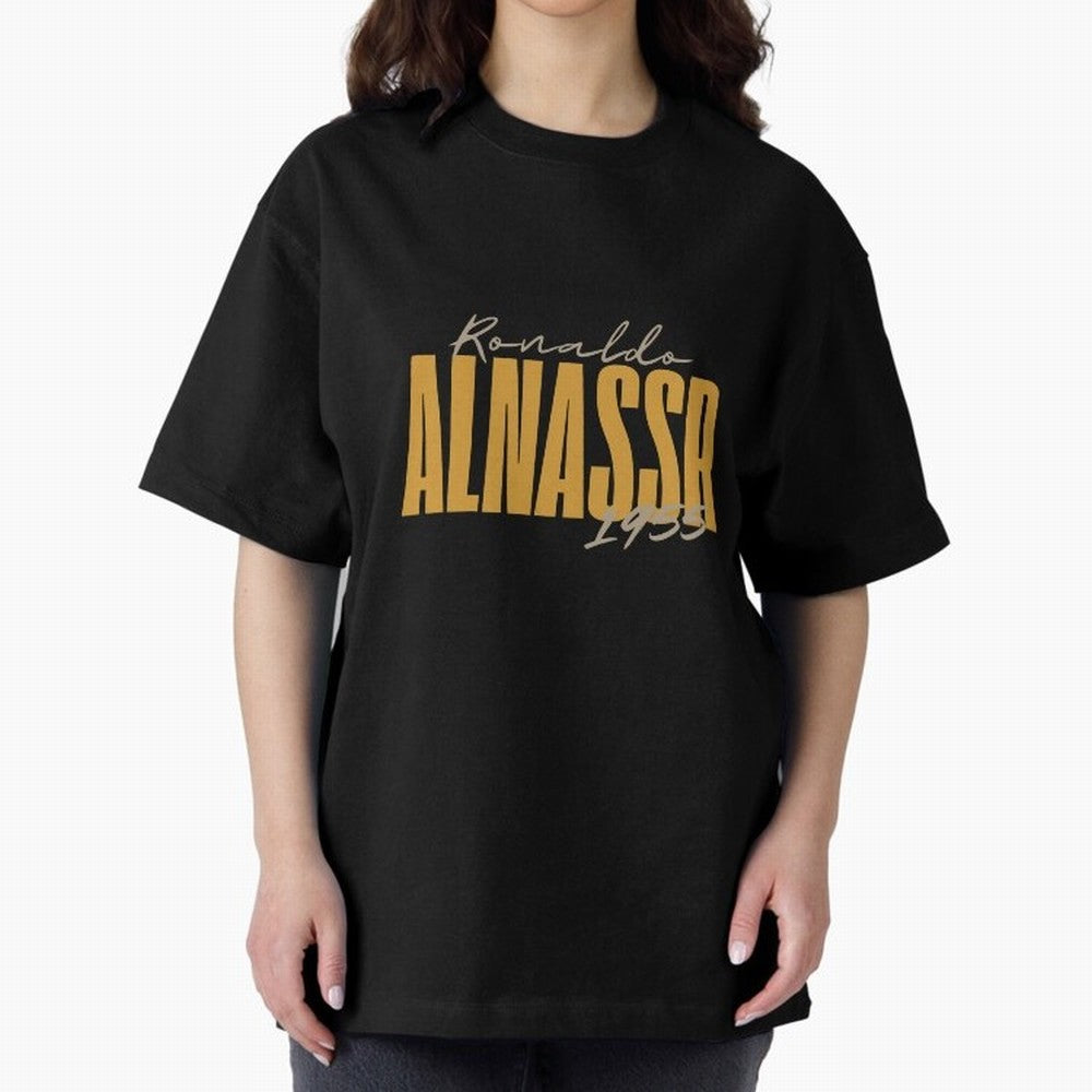 ronaldo alnasser Oversized T-Shirt Bring Retro Soccer Energy to FIFA World Cup 2026 USA Canada Mexico Centered on Haaland, Portugal, Spain and Germany Energy, Stadium Memories, Football Loyalty, International Chants and Championship Tradition;