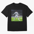 Ronaldo caricature Oversized T-Shirt Back Your Heroes with FIFA World Cup 2026 Group Stage Highlighting Messi, CR7 and Mbappe, England Energy, Supporter Pride, Iconic Celebrations, Legendary Names and Global Match Day Energy; Ideal for Fans Who
