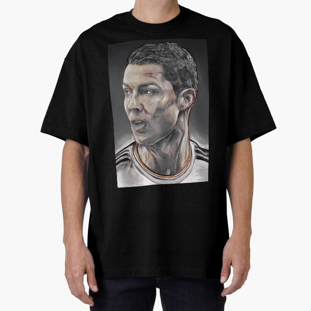 Cristiano Ronaldo Oversized T-Shirt Elevate Match Day Hype around FIFA World Cup 2026, CR7 and Messi, Germany, Retro Football Energy, Iconic Rivalries, Trophy Chase Drama and Stadium Atmosphere; Perfect for Supporters Who Want Bold Football Energy,
