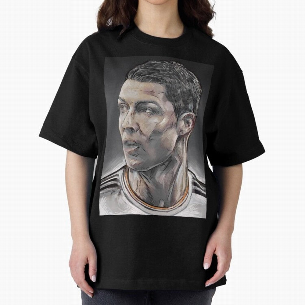 Cristiano Ronaldo Oversized T-Shirt Elevate Match Day Hype around FIFA World Cup 2026, CR7 and Messi, Germany, Retro Football Energy, Iconic Rivalries, Trophy Chase Drama and Stadium Atmosphere; Perfect for Supporters Who Want Bold Football Energy,