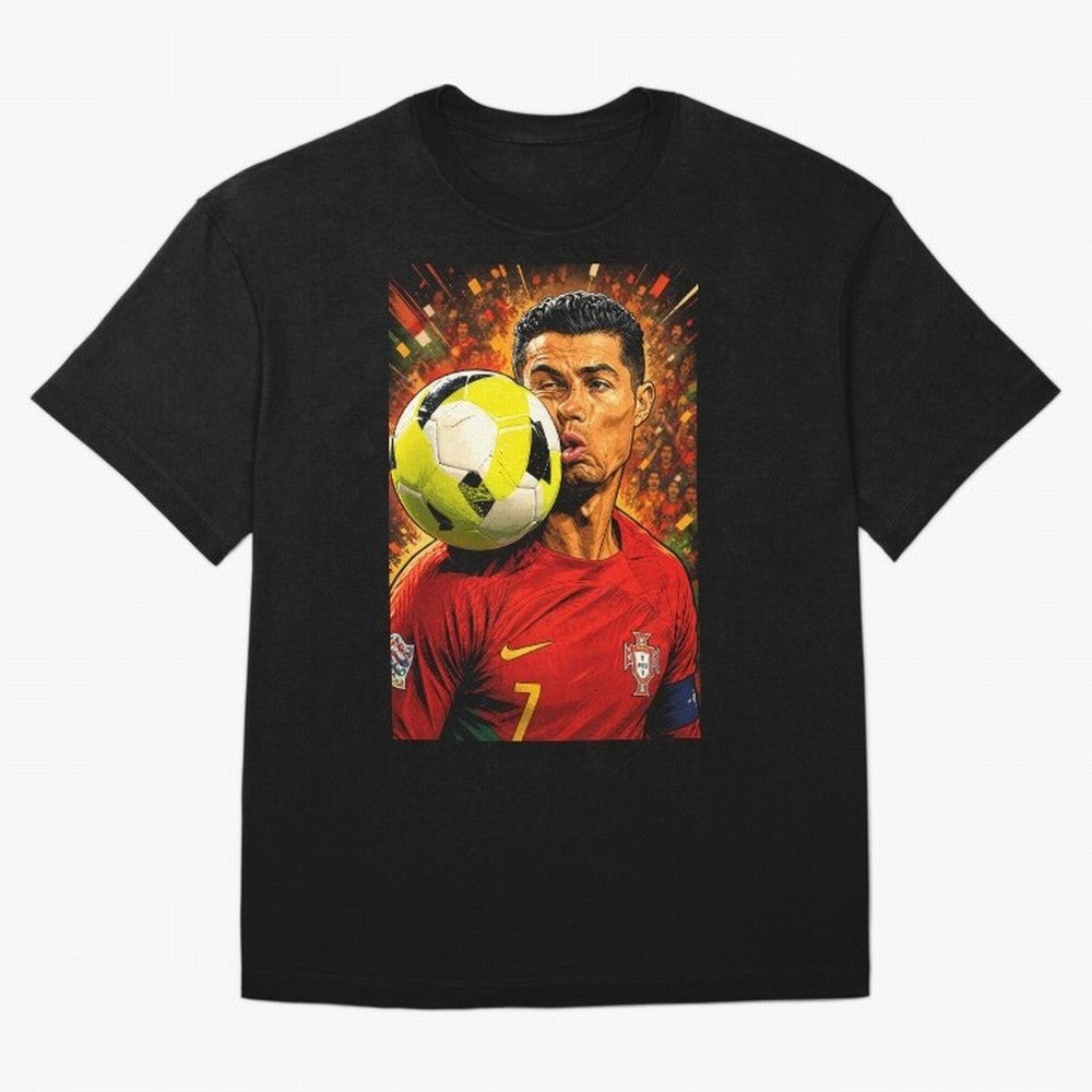 Legendary shot Oversized T-Shirt Fuel the Hype around FIFA World Cup 2026 Group Stage Spirit, with England, France and Netherlands, Cristiano Ronaldo, Goal Celebration Energy, Supporter Heritage, Football Icons and Worldwide Tournament Joy; Created