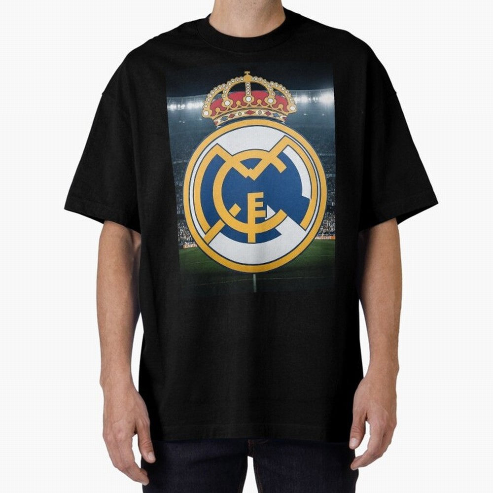 I love Madrid Oversized T-Shirt Bring a Vintage Feel to Match Day Hype around FIFA World Cup 2026 Group Stage, Mbappe, France, Championship Spirit, Famous Goals, Roaring Crowds and International Football Unity; Great for Supporters Who Love