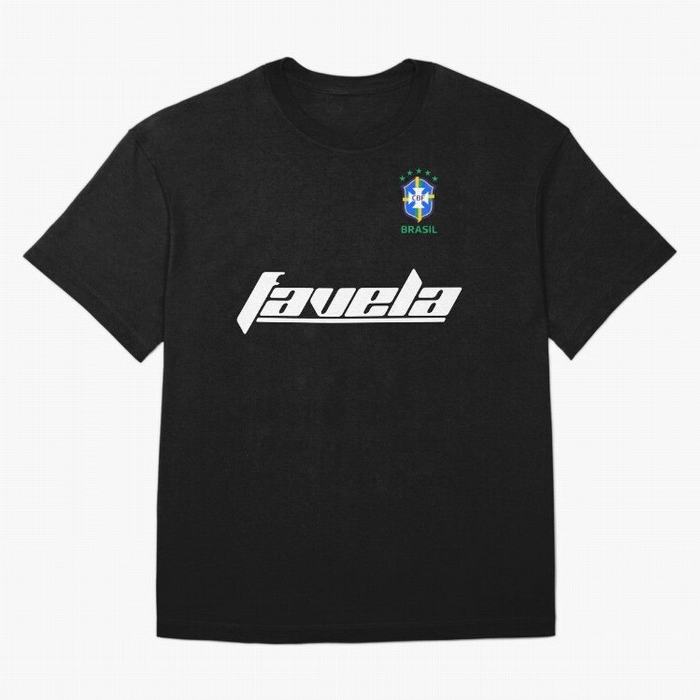 Brasil CBF WorldCup Favela Oversized T-Shirt Show Love for Legendary Goals in FIFA World Cup 2026 USA Canada Mexico for Fans of Messi and Cristiano Ronaldo and Argentina, France and Brazil, Bringing Tournament Hype, Historic Matchups, Family