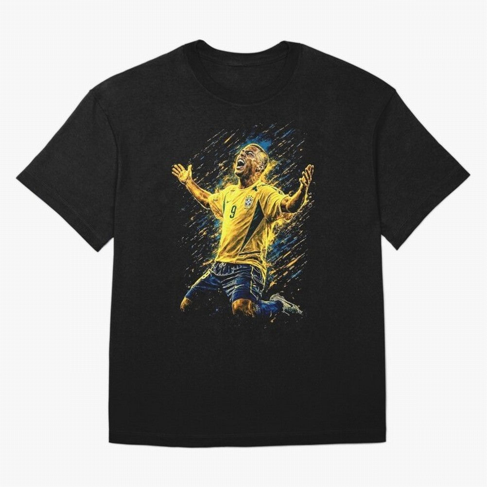 R9 Ronaldo Football Legend Oversized T-Shirt Celebrate Global Passion for FIFA World Cup 2026 for Fans of Messi, Neymar and Mbappe and Portugal, Bringing Goal Celebration Energy, Supporter Heritage, Football Icons and Worldwide Tournament Joy;