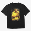 R9 Ronaldo Football Legend Oversized T-Shirt Represent the Passion of FIFA World Cup 2026 USA Canada Mexico for Fans of Messi, CR7 and Mbappe and England, France and Netherlands, Bringing Global Supporter Spirit, Legendary Goals, National Colors