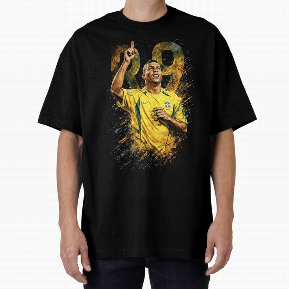 R9 Ronaldo Football Legend Oversized T-Shirt Bring Match Day Fire to FIFA World Cup 2026 Spirit, Celebrating Argentina, Cristiano Ronaldo, Soccer Culture, Superstar Moments, National Team Dreams and Competitive Fire; Great for Supporters Who Love