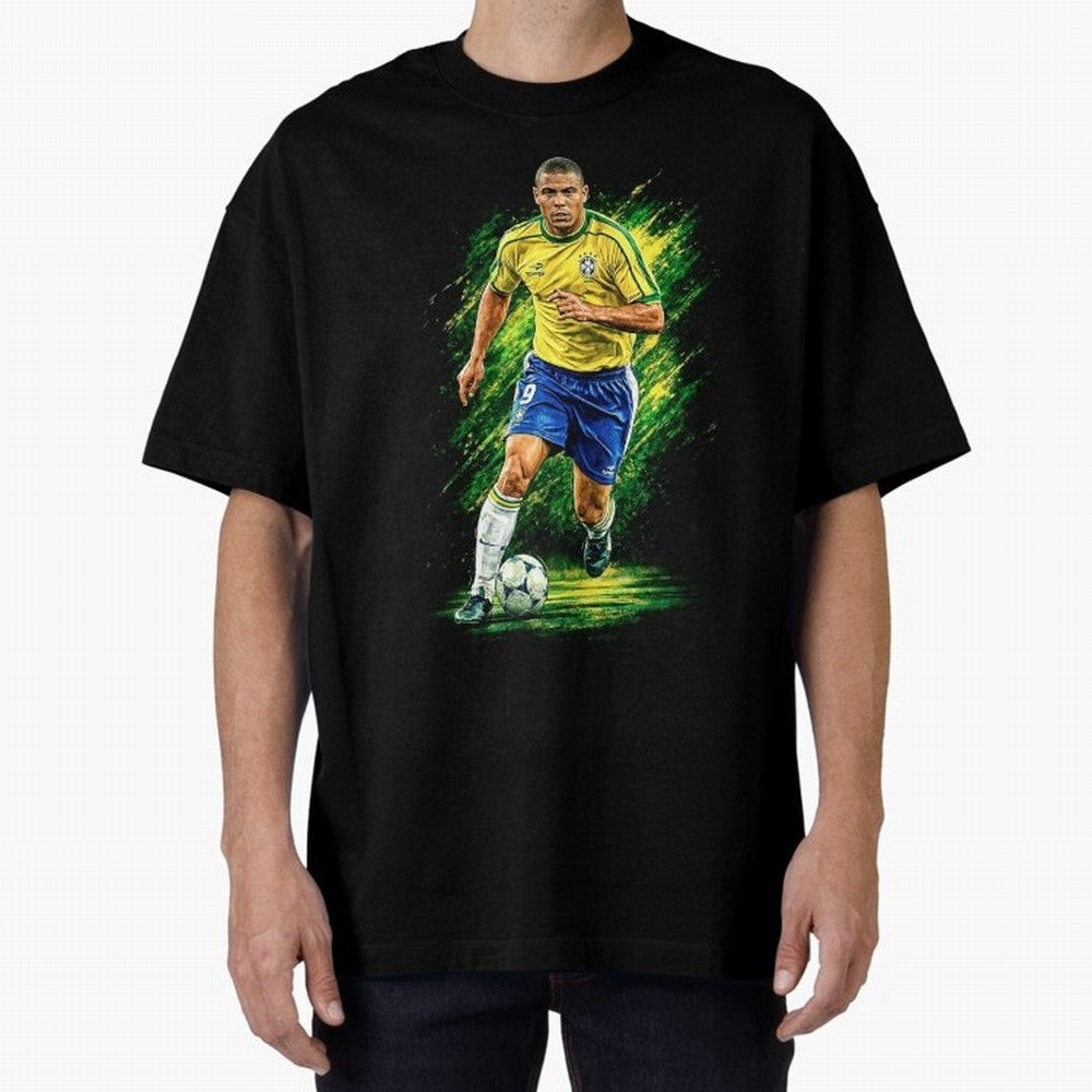R9 Ronaldo Football Legend Oversized T-Shirt Show Your Tournament Heart for FIFA World Cup 2026 USA Canada Mexico Highlighting Neymar, Brazil, Portugal and Argentina Energy, Stadium Memories, Football Loyalty, International Chants and Championship