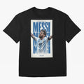 Messi Champion Graphic Oversized T-Shirt Showcase the FIFA World Cup 2026 Group Stage Journey through Cristiano Ronaldo Highlights, England Pride, Soccer Culture, Superstar Moments, National Team Dreams and Competitive Fire; Ideal for Football