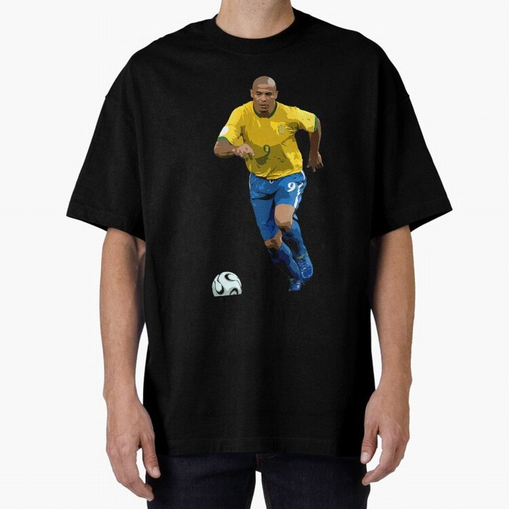 Ronaldo Nazario Oversized T-Shirt Keep Football History Alive during FIFA World Cup 2026 Group Stage Built around Mbappe and Neymar, Argentina, France and Brazil Energy, Retro Football Energy, Iconic Rivalries, Trophy Chase Drama and Stadium