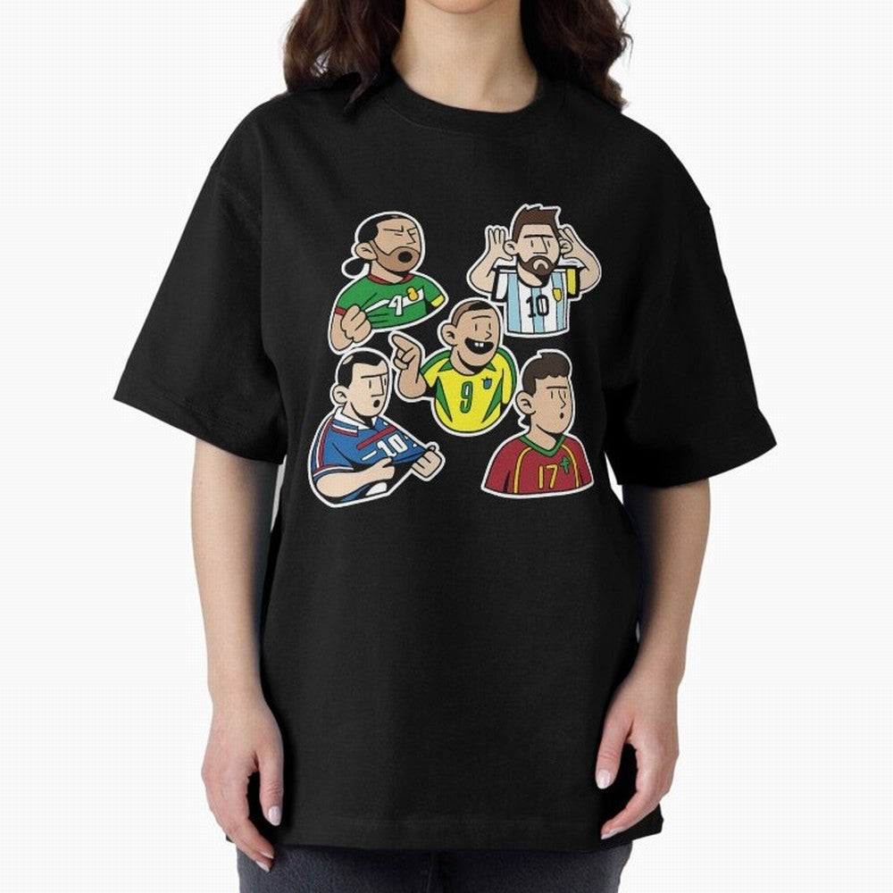 Soccer players Oversized T-Shirt Join the Countdown to Global Football Passion for FIFA World Cup 2026 Group Stage, Connected to Haaland, Argentina and Brazil, Football History, Final Match Energy, Crowd Noise and Once in a Lifetime Moments; Great