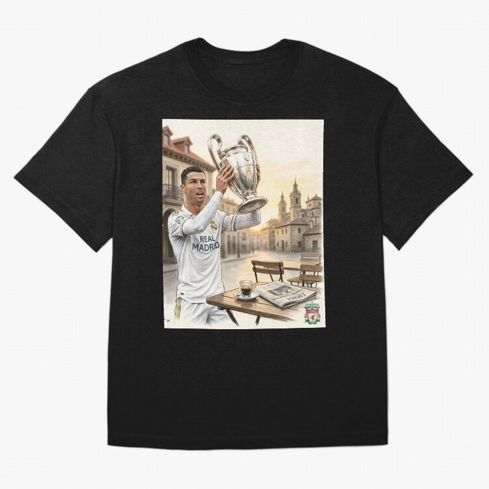 Madrid Oversized T-Shirt Experience the FIFA World Cup 2026 Group Stage Journey through Mbappe and Neymar Highlights, England Pride, Worldwide Fan Energy, Dramatic Goals, Stadium Lights and Championship Celebrations; Ideal for Passionate Fans Who