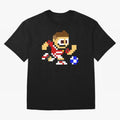 Ronaldo Manchester United (8-bit Football / Soccer Player) Oversized T-Shirt Celebrate Soccer Greatness during the FIFA World Cup 2026 Journey through Neymar, Haaland and Cristiano Ronaldo Highlights, England and Germany Pride, Sports Nostalgia,