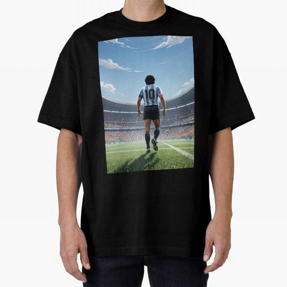 Diego Maradona Oversized T-Shirt Live for the Drama of FIFA World Cup 2026 Spirit, Filled with France and Portugal, Messi, Neymar and Mbappe, Soccer Culture, Superstar Moments, National Team Dreams and Competitive Fire; Ideal for Fans Who Follow