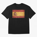 Vintage Distressed Spanish Flag Oversized T-Shirt Bring International Match Energy to Match Day Hype around FIFA World Cup 2026 USA Canada Mexico, CR7 and Messi, Netherlands, Stadium Memories, Football Loyalty, International Chants and Championship
