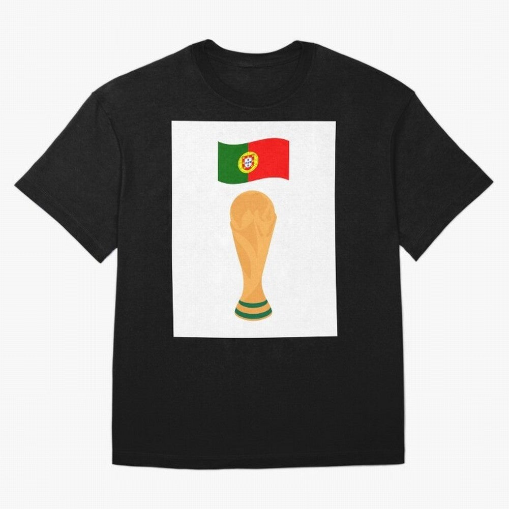 Portugal Football Fan T-Shirt Oversized T-Shirt Capture Stadium Memories from FIFA World Cup 2026 Group Stage Celebrating Messi, Neymar and Mbappe, England, France and Netherlands Energy, Champion Mindset, Group Stage Buzz, Knockout Tension and