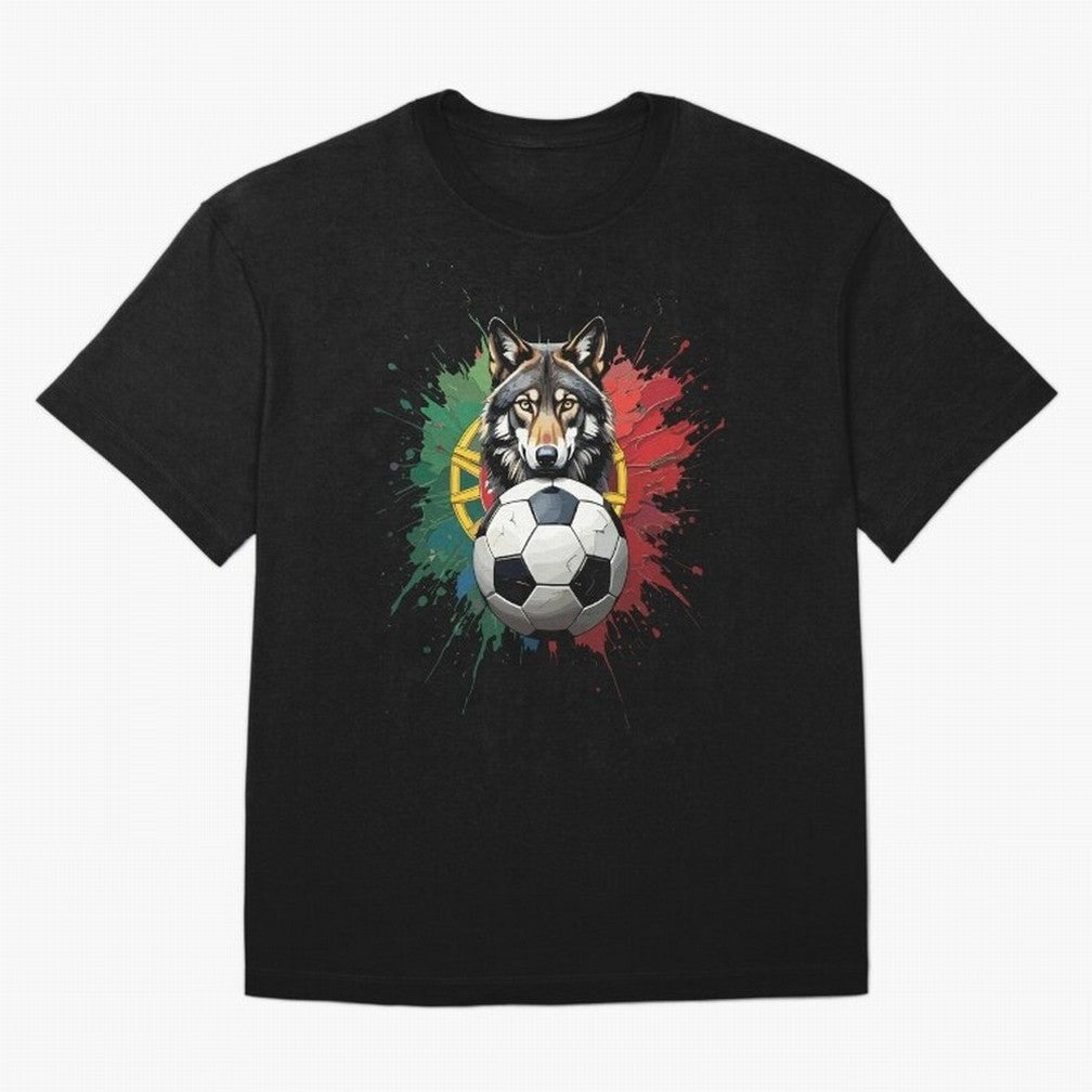 Portugal 2026 Soccer dog - World Cup Football Oversized T-Shirt Turn Up for Match Day Hype around FIFA World Cup 2026 USA Canada Mexico, Messi, Neymar and Mbappe, Spain, Sports Nostalgia, International Competition, Famous Players and Unforgettable