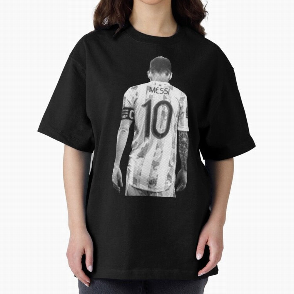 messi Oversized T-Shirt Fuel Match Day Hype around FIFA World Cup 2026 USA Canada Mexico, CR7 and Messi, Argentina, France and Brazil, Classic Soccer Heritage, Championship Pressure, Fan Loyalty and International Pride; Ideal for Football Dads,