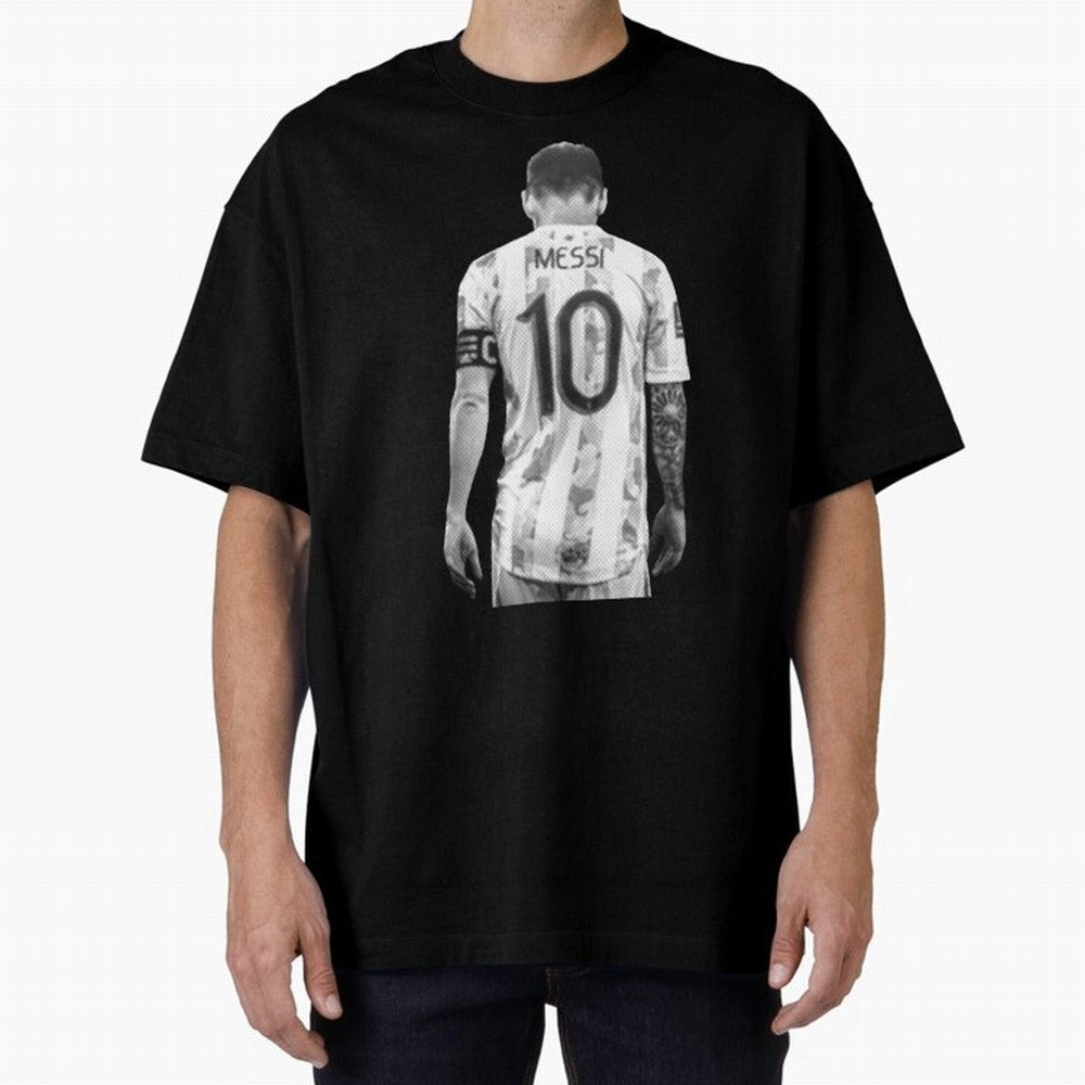 messi Oversized T-Shirt Fuel Match Day Hype around FIFA World Cup 2026 USA Canada Mexico, CR7 and Messi, Argentina, France and Brazil, Classic Soccer Heritage, Championship Pressure, Fan Loyalty and International Pride; Ideal for Football Dads,