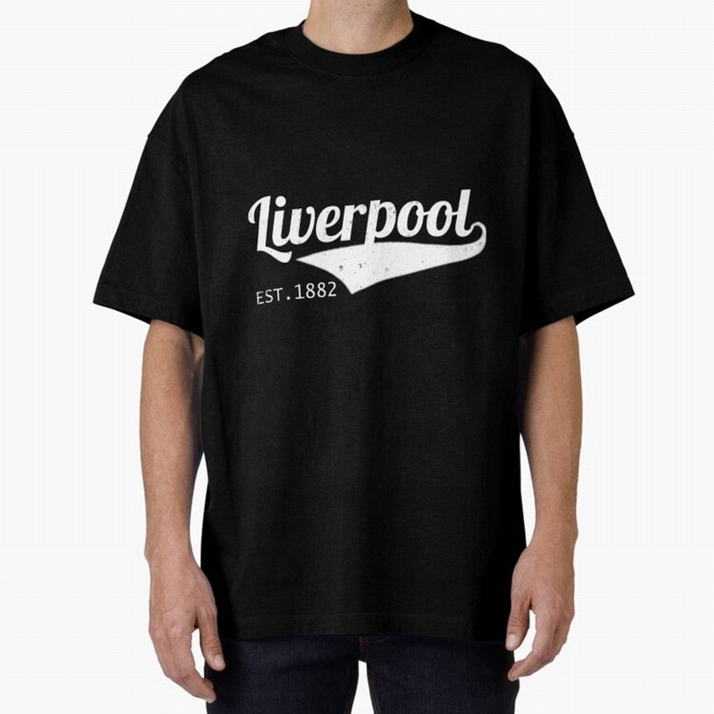 Liverpool Oversized T-Shirt Celebrate Supporters United by Global Football Passion for FIFA World Cup 2026 USA Canada Mexico, Filled with Cristiano Ronaldo, Haaland and CR7, England, France and Netherlands, Vintage Soccer Flavor, Modern Football