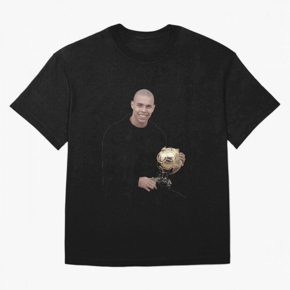 Ronaldo Iconic Ballon d¡¯Or Football Art Oversized T-Shirt Carry the Dream of Match Day Hype around FIFA World Cup 2026 Group Stage, CR7, France, Stadium Memories, Football Loyalty, International Chants and Championship Tradition; Ideal for