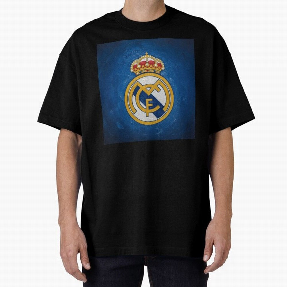 Real Madrid FC - Painting Oversized T-Shirt Honor the Football Icons of FIFA World Cup 2026 for Fans of Cristiano Ronaldo and England and Germany, Bringing Fan Favorite Moments, National Team Passion, Big Match Drama and Soccer History; Ideal for